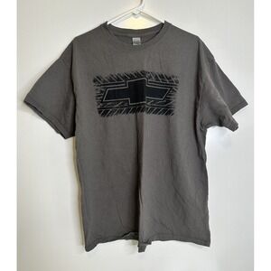 Gildan T‎ Shirt Cotton Men's XL Gray Tee Chevy Logo Graphic Tee